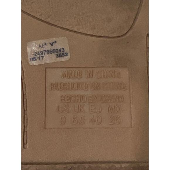 American Eagle Outfitters Womens Gladiator Sandals Size 9 Metallic Gold Open Toe - Picture 7 of 7